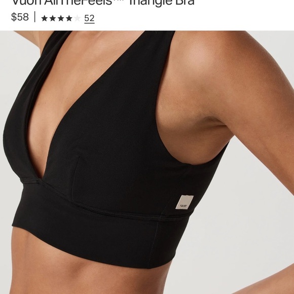 Vuori All-the-Feels Triangle Bra Small - Picture 3 of 6